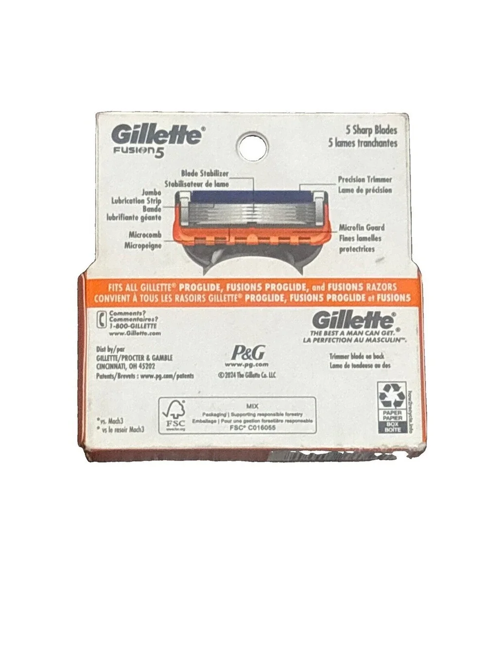 Gillette Fusion 5 - 2 Cartridges